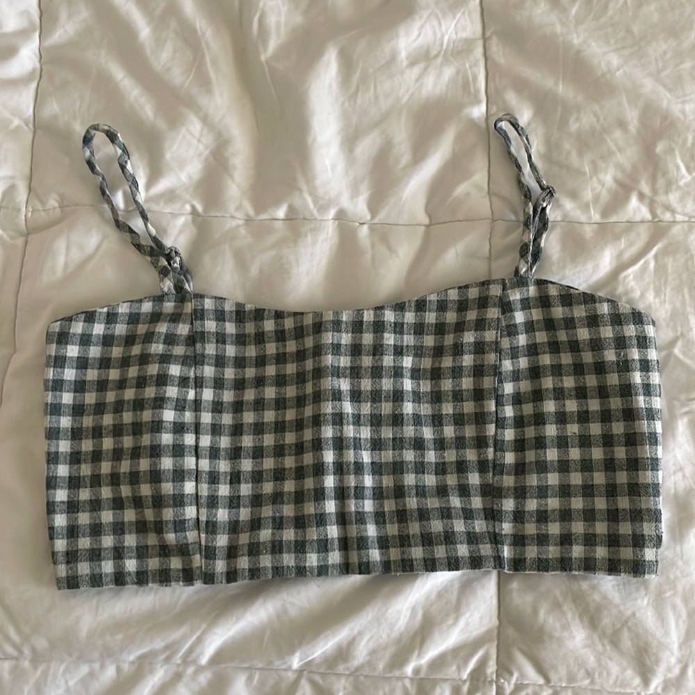 Brandy Melville Checkered Bralette Top